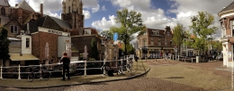 drawing in town